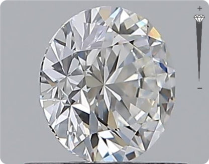 Natural 0.90ct GIA Diamond | Color D | Clarity SI1 | Round Cut | VG EX VG #D10046