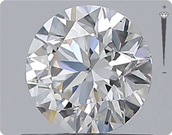 Natural 0.90ct GIA Diamond | Color D | Clarity SI1 | Round Cut | VG EX VG #D10046