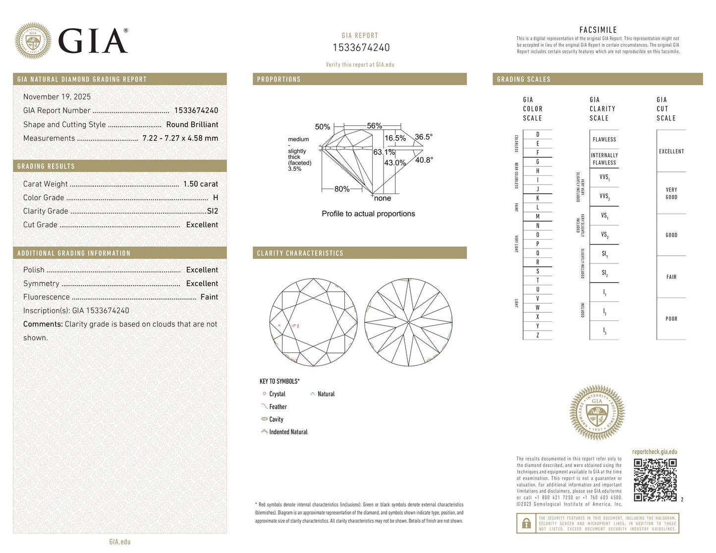 Diamant naturel 0.90ct GIA | Couleur D | Pureté VVS2 | Taille ronde | TB EX GD #D10052
