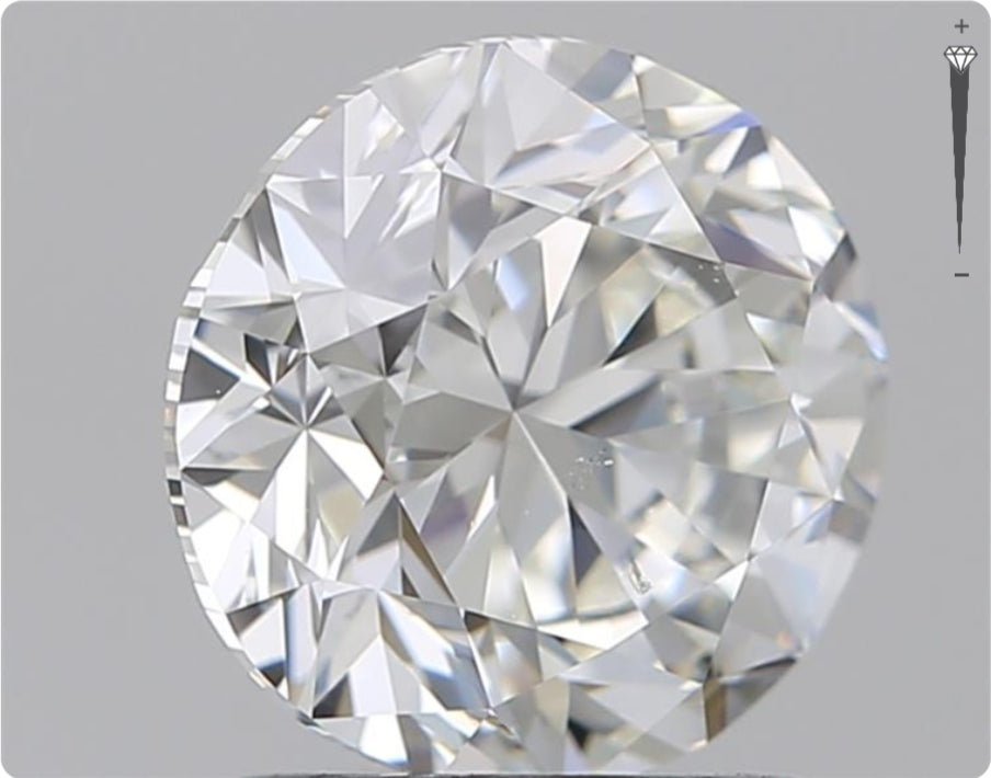 Diamant naturel de 0.70 ct GIA | Couleur F | Pureté SI1 | Taille ronde | TB EX TB #D10054