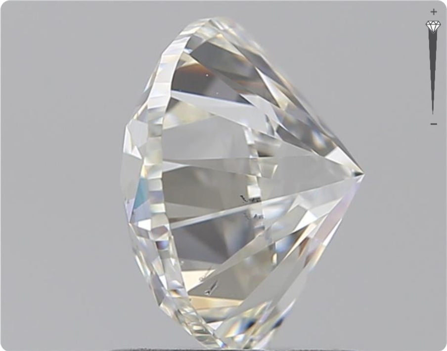 Diamant naturel de 0.70 ct GIA | Couleur F | Pureté SI1 | Taille ronde | TB EX TB #D10054