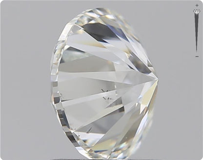 Diamant naturel de 0.70 ct GIA | Couleur F | Pureté SI1 | Taille ronde | TB EX TB #D10054