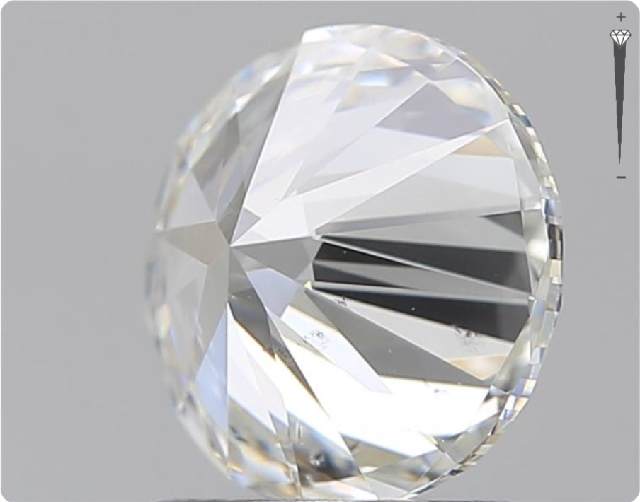 Diamant naturel de 0.70 ct GIA | Couleur F | Pureté SI1 | Taille ronde | TB EX TB #D10054