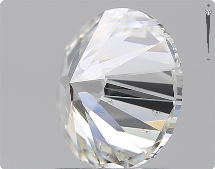 Diamant naturel de 0.70 ct GIA | Couleur F | Pureté SI1 | Taille ronde | TB EX TB #D10054