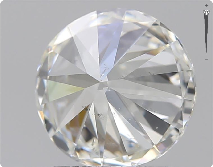 Diamant naturel de 0.70 ct GIA | Couleur F | Pureté SI1 | Taille ronde | TB EX TB #D10054
