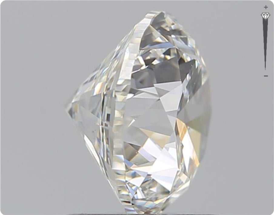Diamant naturel de 0.70 ct GIA | Couleur F | Pureté SI1 | Taille ronde | TB EX TB #D10054