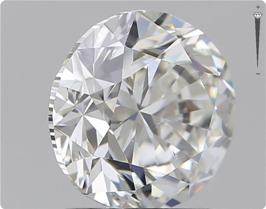 Diamant naturel de 0.70 ct GIA | Couleur F | Pureté SI1 | Taille ronde | TB EX TB #D10054