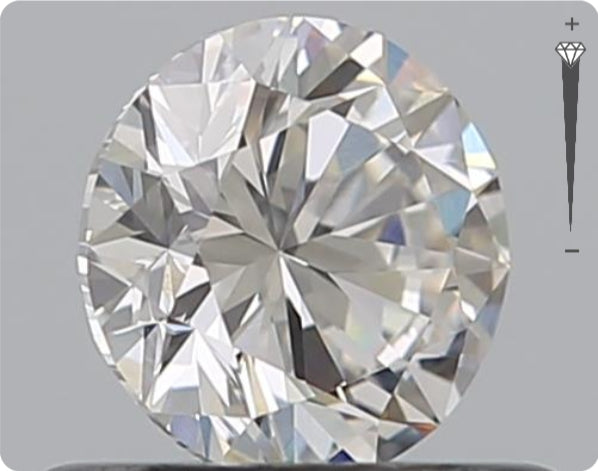 Diamant naturel certifié GIA de 0,70 ct | Couleur E | Pureté SI2 | Taille ronde | EX EX EX #D10058