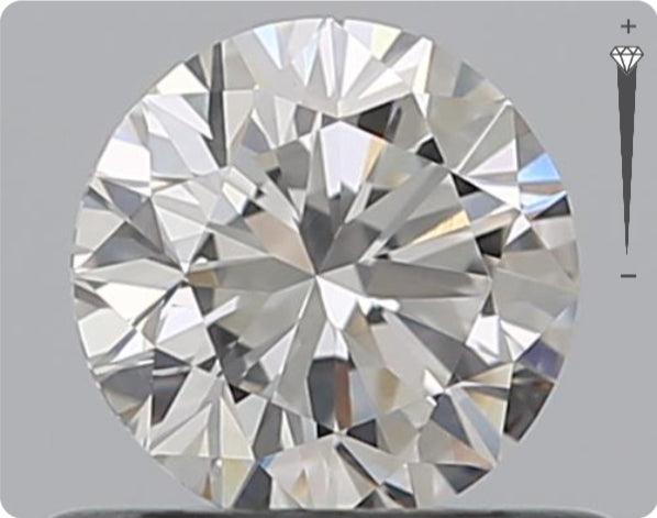 Diamant naturel certifié GIA de 0,70 ct | Couleur E | Pureté SI2 | Taille ronde | EX EX EX #D10058