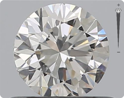 Diamant naturel certifié GIA de 0,70 ct | Couleur E | Pureté SI2 | Taille ronde | EX EX EX #D10058