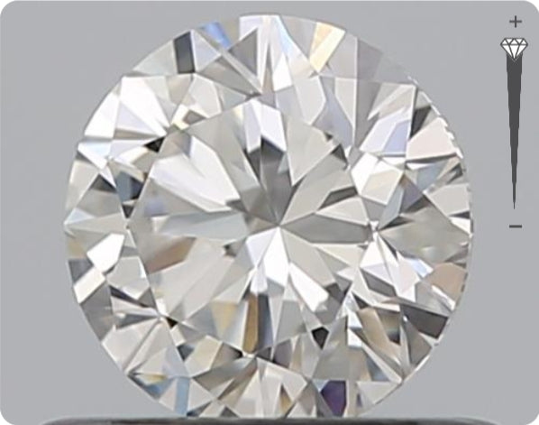 Diamant naturel certifié GIA de 0,70 ct | Couleur E | Pureté SI2 | Taille ronde | EX EX EX #D10058