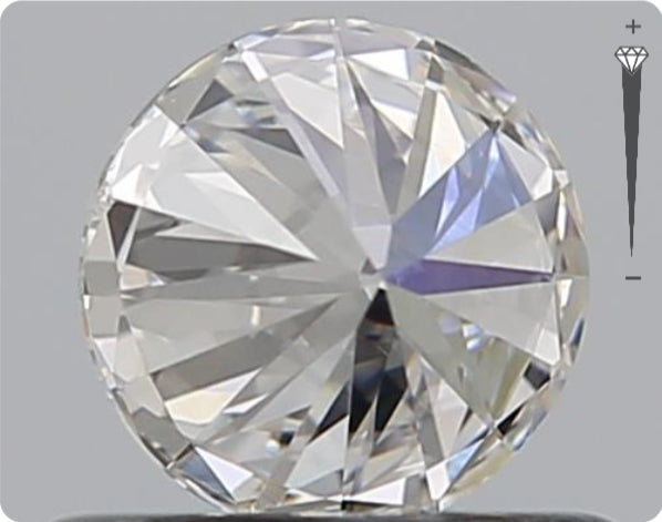 Diamant naturel certifié GIA de 0,70 ct | Couleur E | Pureté SI2 | Taille ronde | EX EX EX #D10058