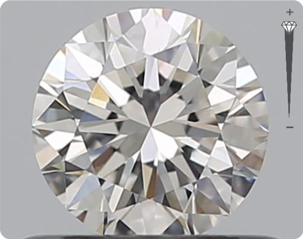 Diamant naturel certifié GIA de 0,70 ct | Couleur E | Pureté SI2 | Taille ronde | EX EX EX #D10058
