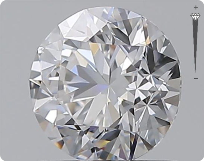 Natural 0.73ct GIA Diamond | Color E | Clarity VVS1 | Round Brilliant Cut | EX EX EX #D10059