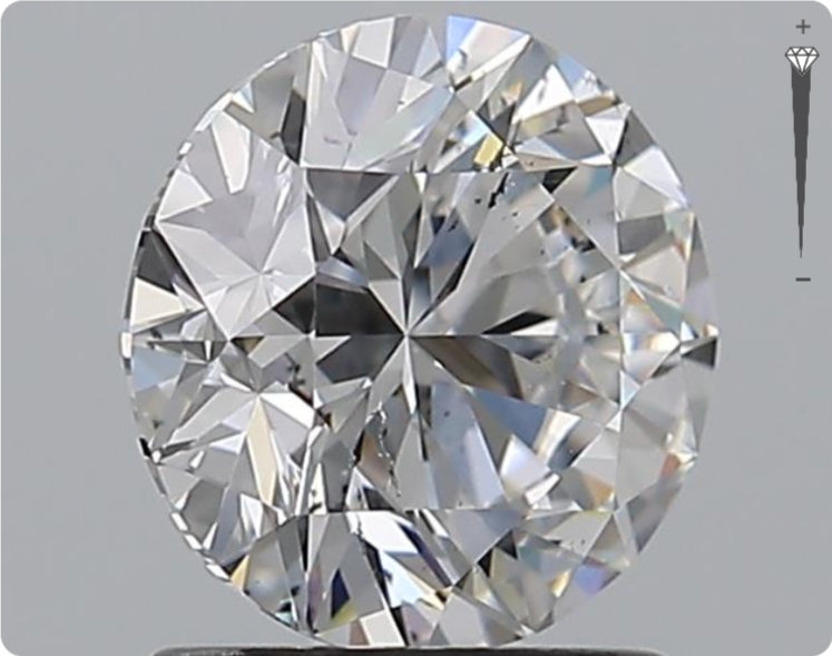 Diamant naturel GIA de 0.90ct | Couleur F | Pureté VVS1 | Taille ronde | EX EX EX #D10064