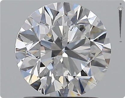 Diamant naturel GIA de 0.90ct | Couleur F | Pureté VVS1 | Taille ronde | EX EX EX #D10064