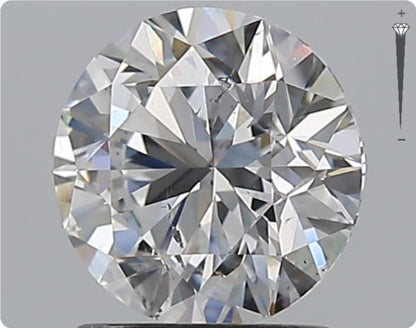 Diamant naturel GIA de 0.90ct | Couleur F | Pureté VVS1 | Taille ronde | EX EX EX #D10064