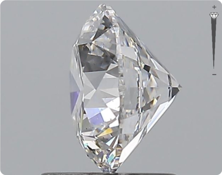 Diamant naturel GIA de 0.90ct | Couleur F | Pureté VVS1 | Taille ronde | EX EX EX #D10064