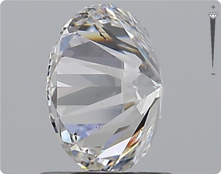 Diamant naturel GIA de 0.90ct | Couleur F | Pureté VVS1 | Taille ronde | EX EX EX #D10064