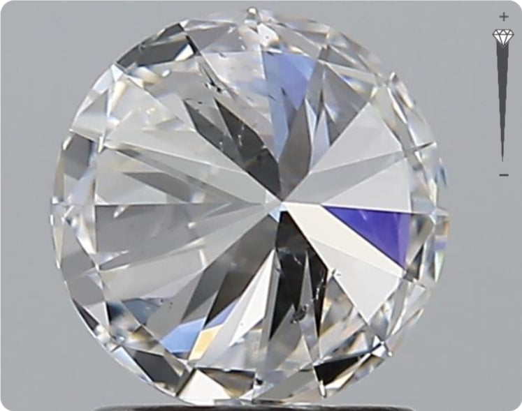 Diamant naturel GIA de 0.90ct | Couleur F | Pureté VVS1 | Taille ronde | EX EX EX #D10064
