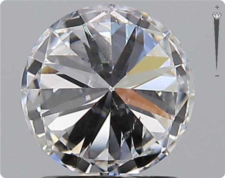 Diamant naturel GIA de 0.90ct | Couleur F | Pureté VVS1 | Taille ronde | EX EX EX #D10064