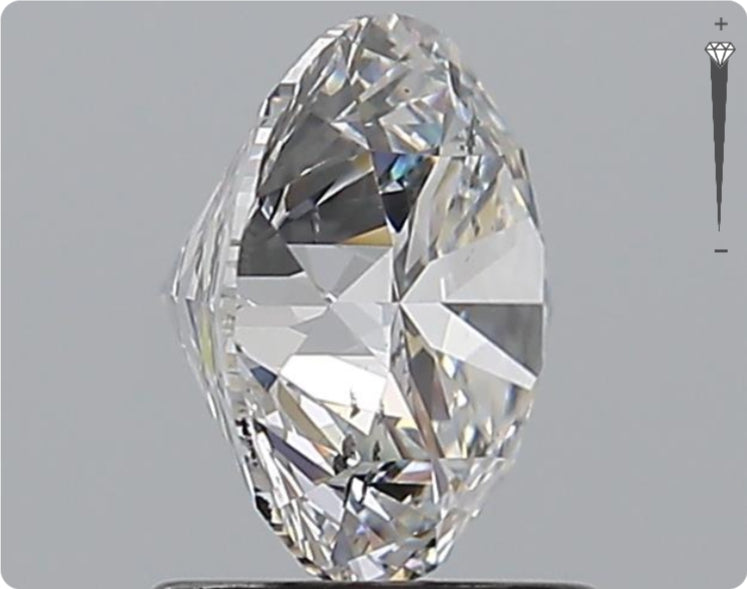 Diamant naturel GIA de 0.90ct | Couleur F | Pureté VVS1 | Taille ronde | EX EX EX #D10064