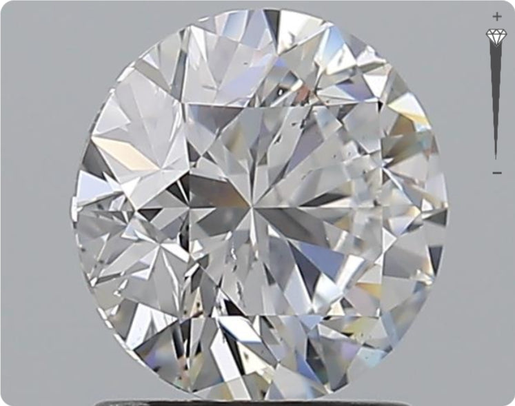 Diamant naturel GIA de 0.90ct | Couleur F | Pureté VVS1 | Taille ronde | EX EX EX #D10064