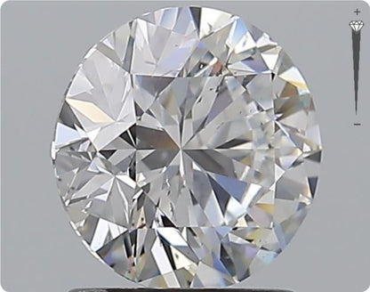 Diamant naturel GIA de 0.90ct | Couleur F | Pureté VVS1 | Taille ronde | EX EX EX #D10064