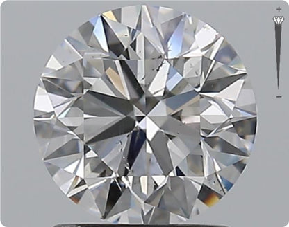 Diamant naturel GIA de 0.90ct | Couleur F | Pureté VVS1 | Taille ronde | EX EX EX #D10064