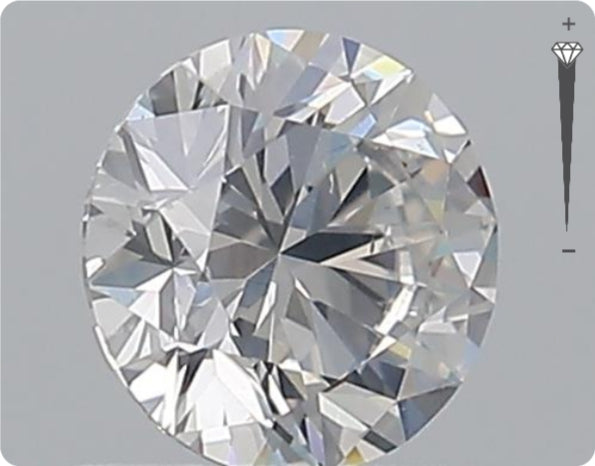 Diamant naturel GIA 0.73ct | Couleur F | Pureté SI1 | Taille Ronde | EX EX EX #D10065