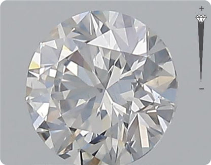 Diamant naturel GIA 0.73ct | Couleur F | Pureté SI1 | Taille Ronde | EX EX EX #D10065