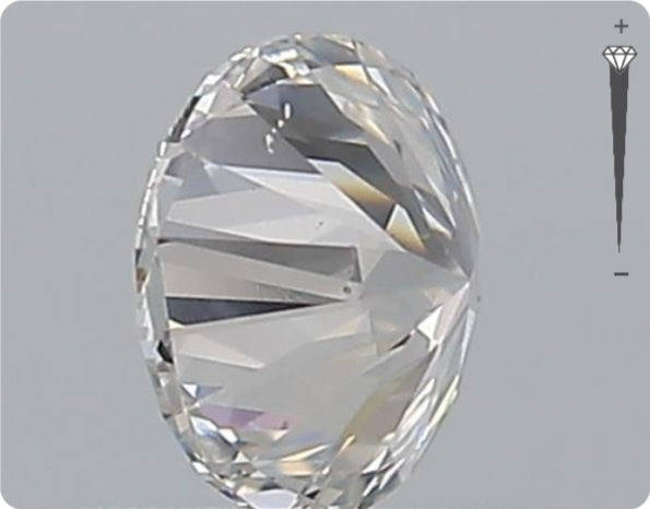 Diamant naturel GIA 0.73ct | Couleur F | Pureté SI1 | Taille Ronde | EX EX EX #D10065