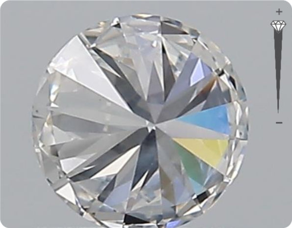 Diamant naturel GIA 0.73ct | Couleur F | Pureté SI1 | Taille Ronde | EX EX EX #D10065