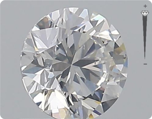 Diamant naturel GIA 0.73ct | Couleur F | Pureté SI1 | Taille Ronde | EX EX EX #D10065