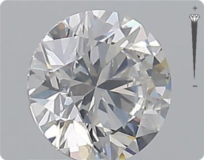 Diamant naturel GIA 0.73ct | Couleur F | Pureté SI1 | Taille Ronde | EX EX EX #D10065