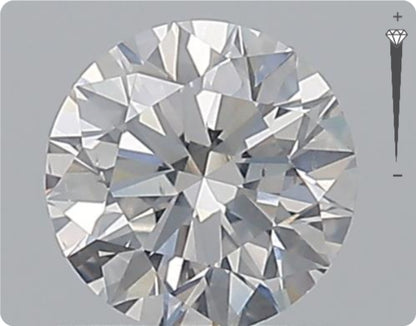 Diamant naturel GIA 0.73ct | Couleur F | Pureté SI1 | Taille Ronde | EX EX EX #D10065