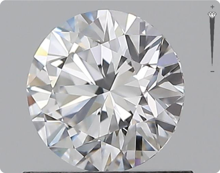 Natural 0.50ct GIA Diamond | Color D | Clarity IF | Round Brilliant Cut | VG EX VG #D10068