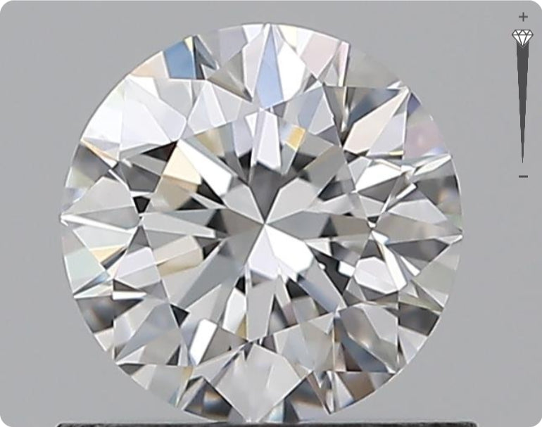 Natural 0.50ct GIA Diamond | Color D | Clarity IF | Round Brilliant Cut | VG EX VG #D10068