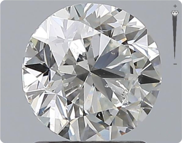 Diamant naturel GIA 1,50 ct | Couleur H | Pureté SI2 | Taille ronde | TB EX TB #D10072