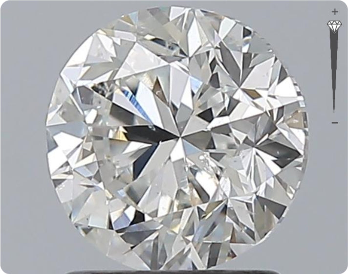 Diamant naturel GIA 1,50 ct | Couleur H | Pureté SI2 | Taille ronde | TB EX TB #D10072