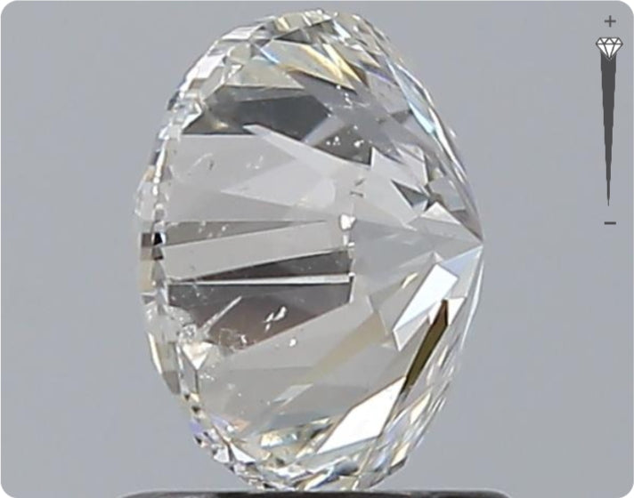 Diamant naturel GIA 1,50 ct | Couleur H | Pureté SI2 | Taille ronde | TB EX TB #D10072