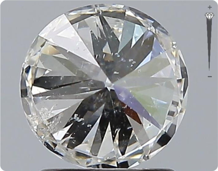 Diamant naturel GIA 1,50 ct | Couleur H | Pureté SI2 | Taille ronde | TB EX TB #D10072