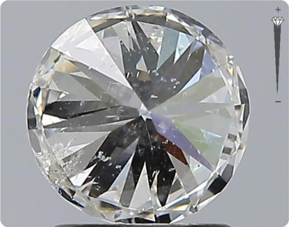 Diamant naturel GIA 1,50 ct | Couleur H | Pureté SI2 | Taille ronde | TB EX TB #D10072