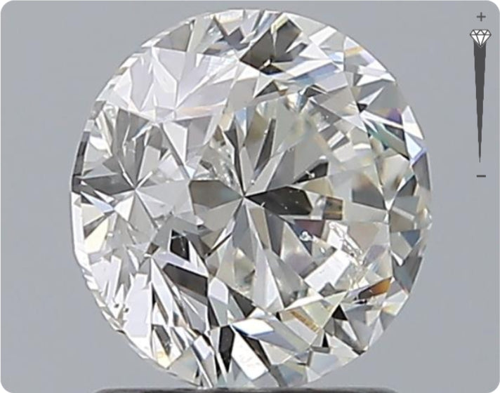 Diamant naturel GIA 1,50 ct | Couleur H | Pureté SI2 | Taille ronde | TB EX TB #D10072