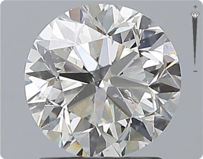 Diamant naturel GIA 1,50 ct | Couleur H | Pureté SI2 | Taille ronde | TB EX TB #D10072