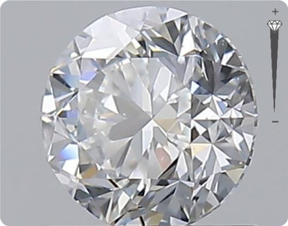 Natural 0.53ct GIA Diamond | Color E | Clarity VVS2 | Round Brilliant Cut | EX EX EX #D10073