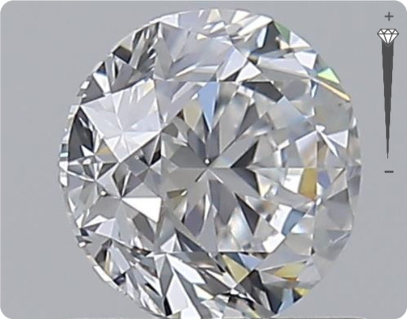 Natural 0.53ct GIA Diamond | Color E | Clarity VVS2 | Round Brilliant Cut | EX EX EX #D10073