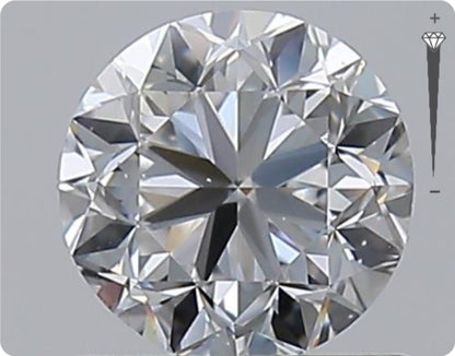 Natural 0.53ct GIA Diamond | Color E | Clarity VVS2 | Round Brilliant Cut | EX EX EX #D10073
