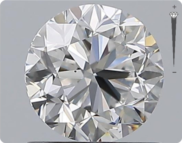 Diamant GIA naturel de 0,92 ct | Couleur F | Pureté VVS2 | Taille ronde | TB EX TB #D10074