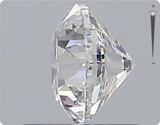 Diamant GIA naturel de 0,92 ct | Couleur F | Pureté VVS2 | Taille ronde | TB EX TB #D10074